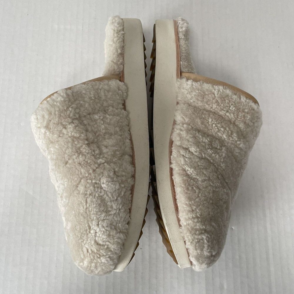 Olukai Womans Pupu Mua Slippers Slip On Shoes Genuine Shearling Leather Trim 10 - Picture 2 of 11